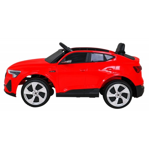 Audi E-Tron Sportback Kids červená Remote Drive 4x4 Rádio s pomalým startem MP3 LED