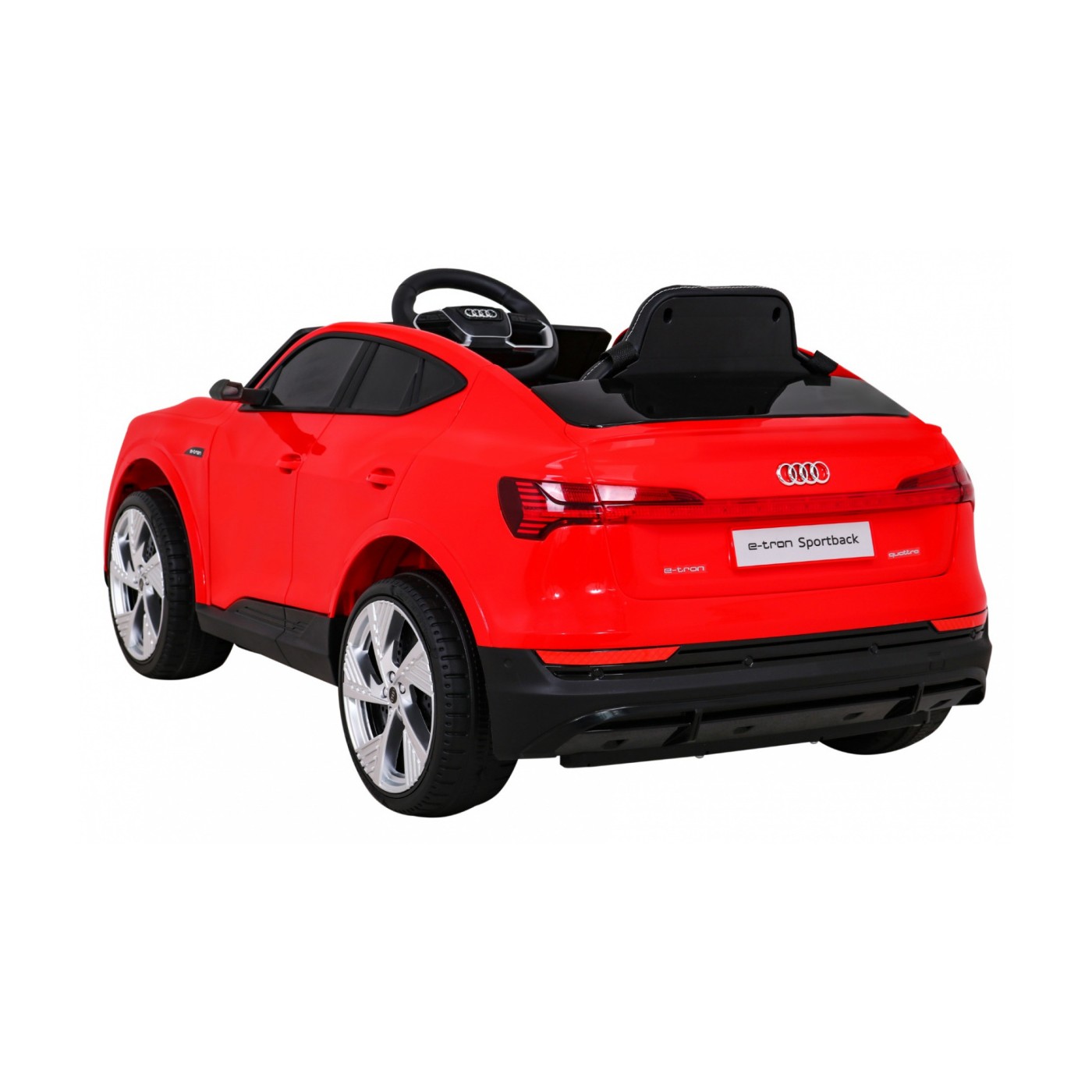 Audi E-Tron Sportback Kids červená Remote Drive 4x4 Rádio s pomalým startem MP3 LED