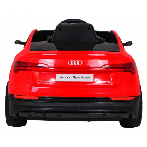 Audi E-Tron Sportback Kids červená Remote Drive 4x4 Rádio s pomalým startem MP3 LED