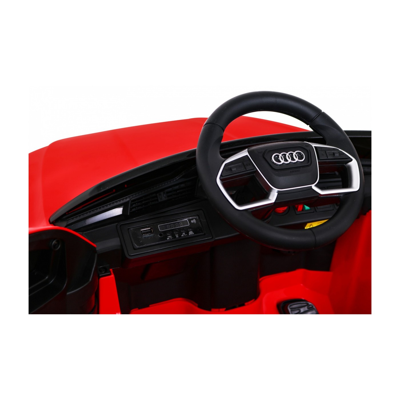 Audi E-Tron Sportback Kids červená Remote Drive 4x4 Rádio s pomalým startem MP3 LED