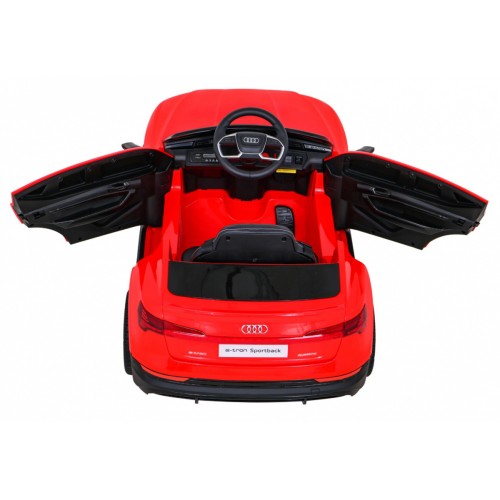 Audi E-Tron Sportback Kids červená Remote Drive 4x4 Rádio s pomalým startem MP3 LED