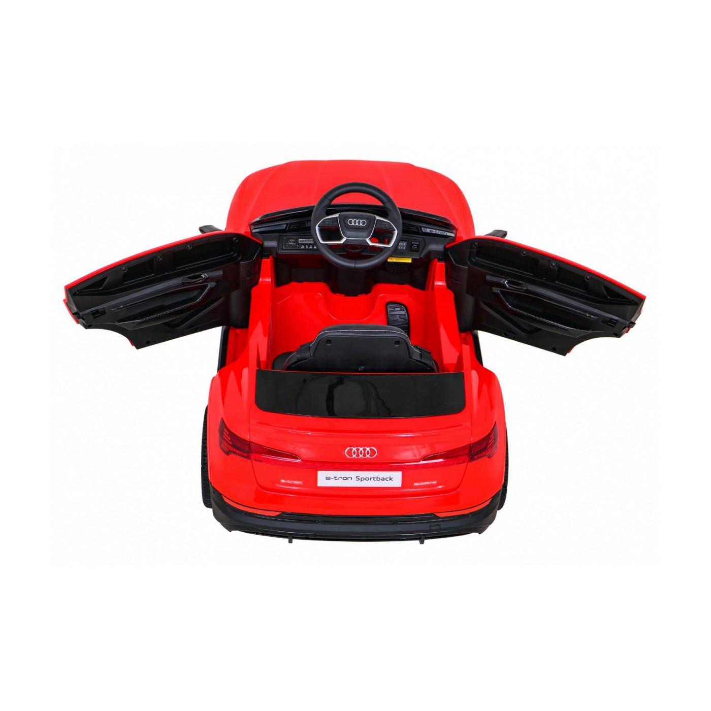 Audi E-Tron Sportback Kids červená Remote Drive 4x4 Rádio s pomalým startem MP3 LED