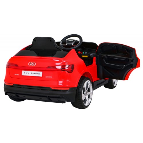 Audi E-Tron Sportback Kids červená Remote Drive 4x4 Rádio s pomalým startem MP3 LED