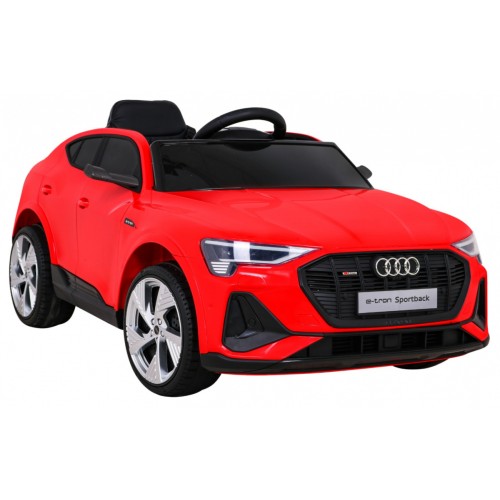Audi E-Tron Sportback Kids červená Remote Drive 4x4 Rádio s pomalým startem MP3 LED