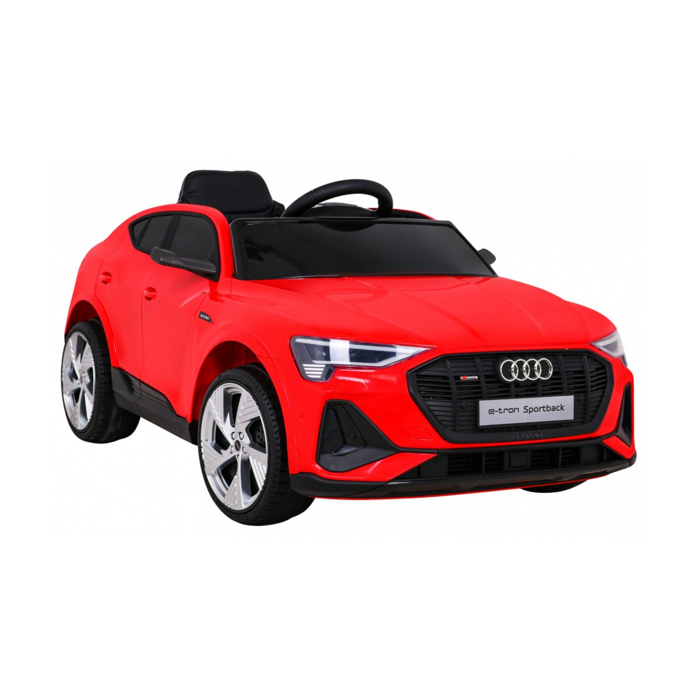 Audi E-Tron Sportback Kids červená Remote Drive 4x4 Rádio s pomalým startem MP3 LED