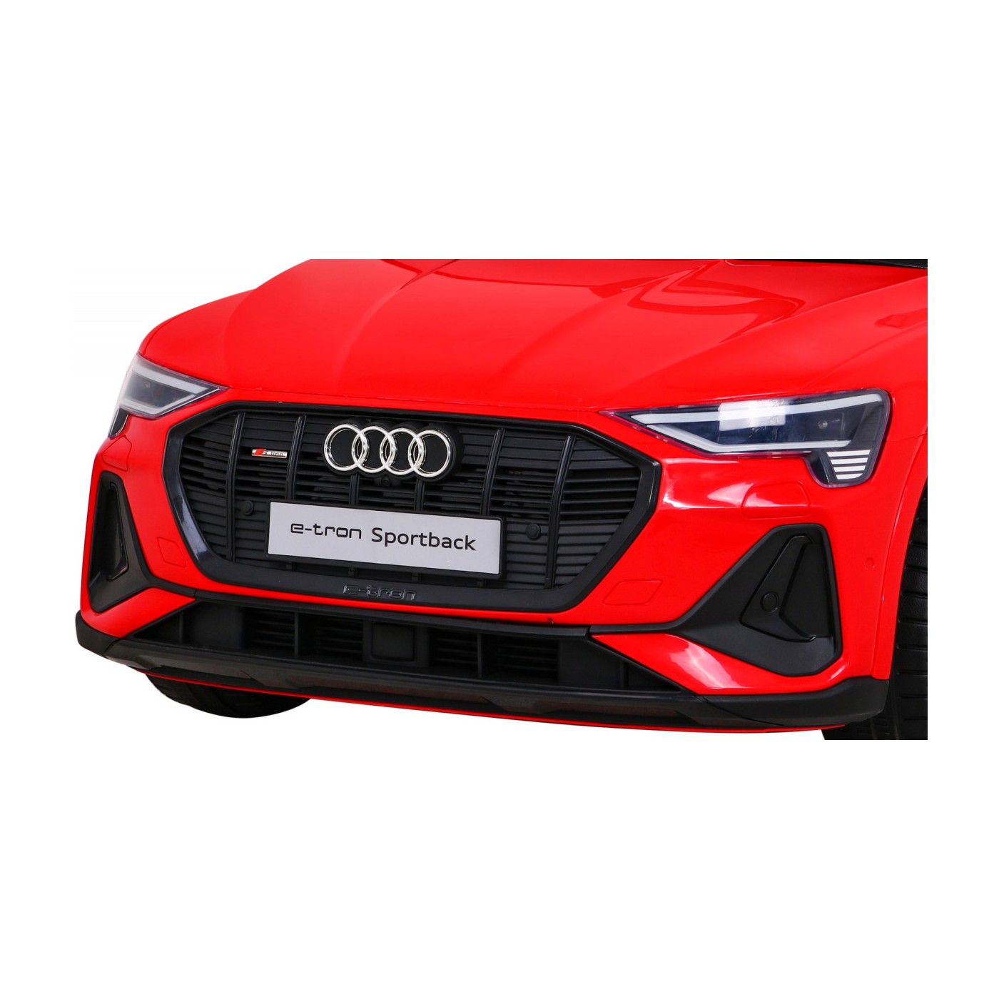 Audi E-Tron Sportback Kids červená Remote Drive 4x4 Rádio s pomalým startem MP3 LED