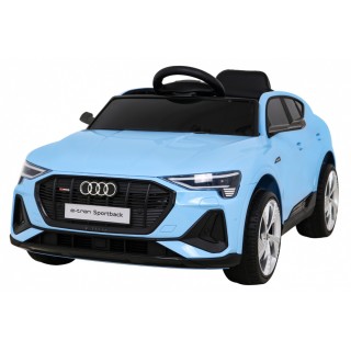 Audi E-Tron Sportback Kids Blue Remote Drive 4x4 Rádio s pomalým startem MP3 LED