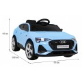 Audi E-Tron Sportback Kids Blue Remote Drive 4x4 Rádio s pomalým startem MP3 LED