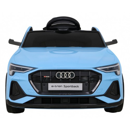 Audi E-Tron Sportback Kids Blue Remote Drive 4x4 Rádio s pomalým startem MP3 LED