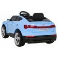 Audi E-Tron Sportback Kids Blue Remote Drive 4x4 Rádio s pomalým startem MP3 LED
