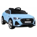 Audi E-Tron Sportback Kids Blue Remote Drive 4x4 Rádio s pomalým startem MP3 LED