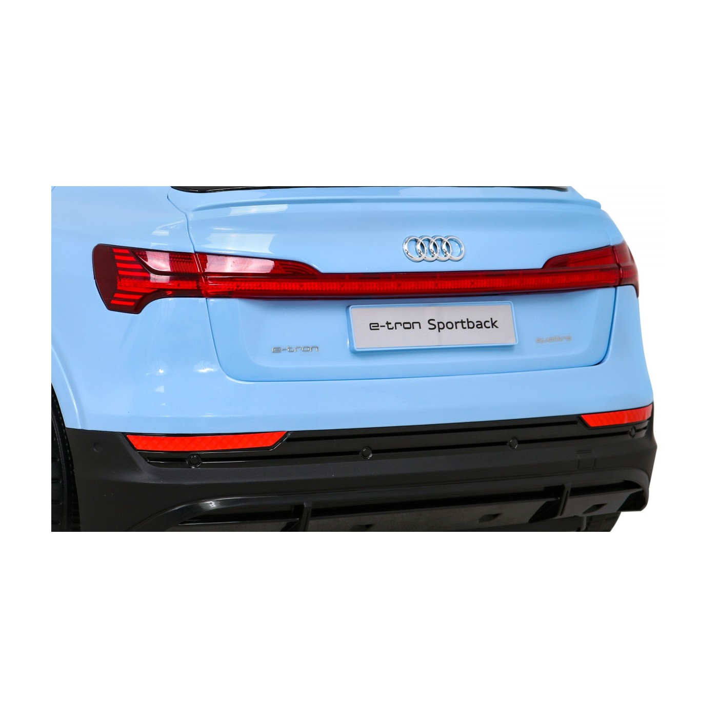 Audi E-Tron Sportback Kids Blue Remote Drive 4x4 Rádio s pomalým startem MP3 LED