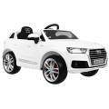 Audi Q7 Quattro S-Line Bateriové Bílé Dálkové Ovládání Pomalý Start EVA Rádio MP3 LED