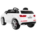 Audi Q7 Quattro S-Line Bateriové Bílé Dálkové Ovládání Pomalý Start EVA Rádio MP3 LED