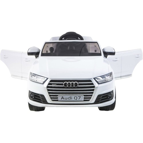 Audi Q7 Quattro S-Line Bateriové Bílé Dálkové Ovládání Pomalý Start EVA Rádio MP3 LED