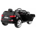 Audi Q7 Quattro S-Line Baterie Černý + Dálkové Ovládání + Pomalý Start + EVA + Rádio MP3 LED