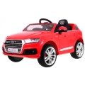 Audi Q7 Quattro S-Line Bateriové Červené Dálkové Ovládání Pomalý Start EVA Rádio MP3 LED