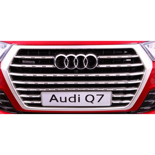 Audi Q7 Quattro S-Line Bateriové Červené Dálkové Ovládání Pomalý Start EVA Rádio MP3 LED