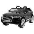 Bateriový lak Audi Q7 Quattro S-Line černý + dálkové ovládání + pomalý start + EVA + MP3 rádio