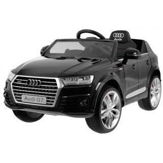 Bateriový lak Audi Q7 Quattro S-Line černý + dálkové ovládání + pomalý start + EVA + MP3 rádio