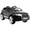 Bateriový lak Audi Q7 Quattro S-Line černý + dálkové ovládání + pomalý start + EVA + MP3 rádio