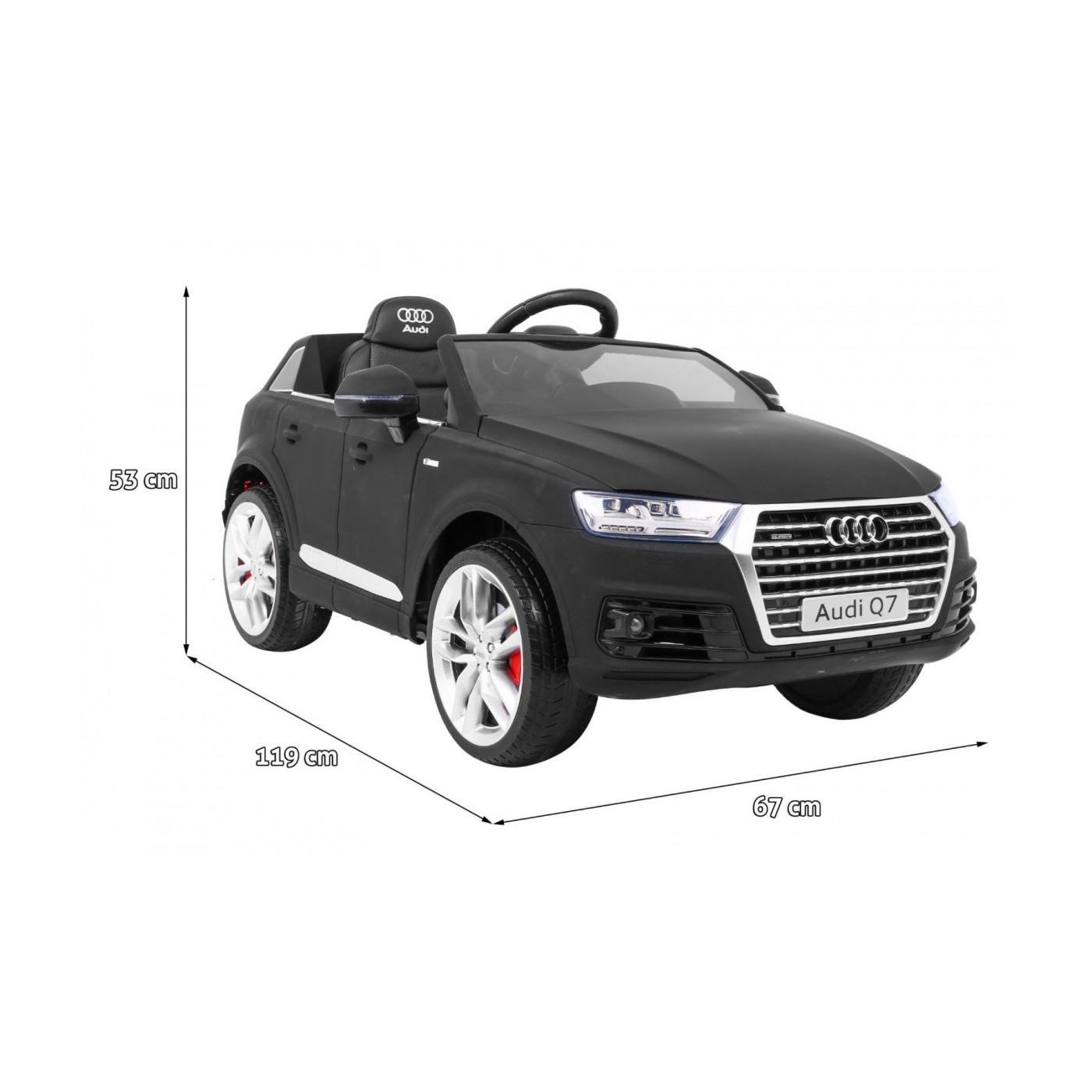 Vozidlo Audi Q7 2 4G nový model lakovaný černý matný
