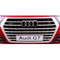 Bateriový lak Audi Q7 Quattro S-Line červený + dálkové ovládání + pomalý start + EVA + MP3 rádio
