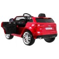 Bateriový lak Audi Q7 Quattro S-Line červený + dálkové ovládání + pomalý start + EVA + MP3 rádio
