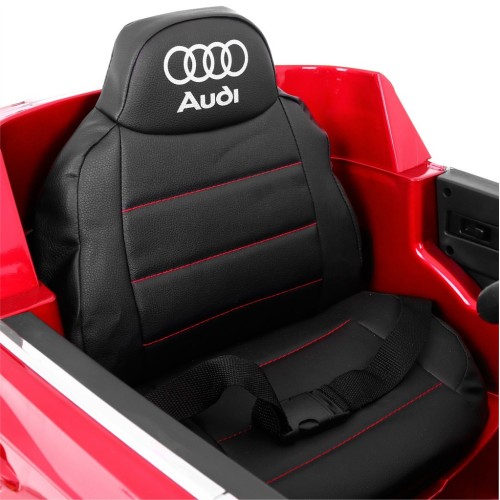 Bateriový lak Audi Q7 Quattro S-Line červený + dálkové ovládání + pomalý start + EVA + MP3 rádio