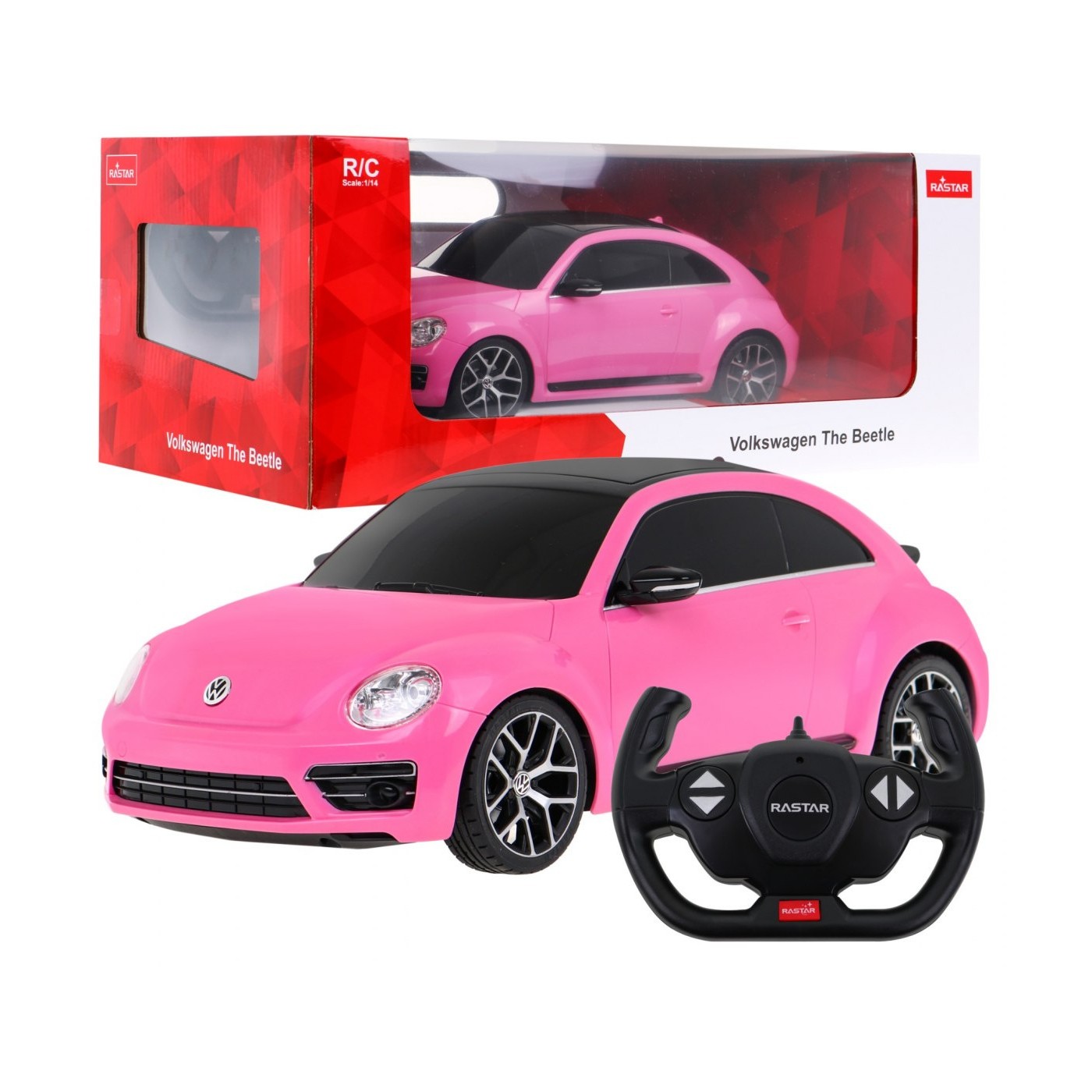Autíčko R/C Volkswagen Beetle 1:14 RASTAR Růžový