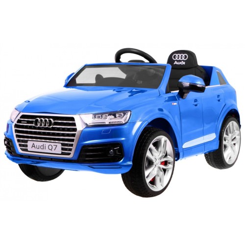Audi Q7 Quattro S-Line bateriově napájený lak modrý dálkový ovladač pomalý start EVA rádio MP3