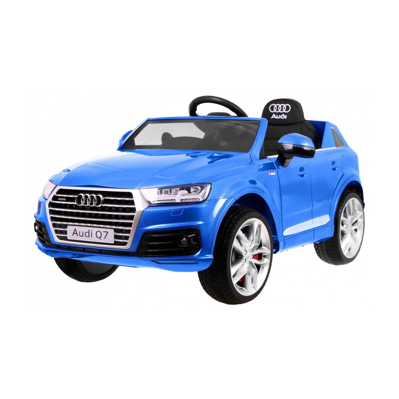 Audi Q7 Quattro S-Line bateriově napájený lak modrý dálkový ovladač pomalý start EVA rádio MP3
