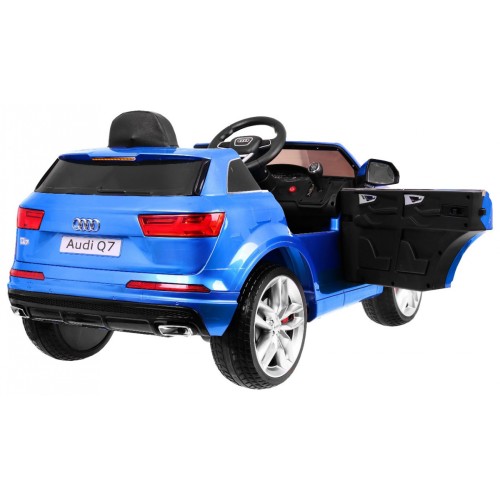 Audi Q7 Quattro S-Line bateriově napájený lak modrý dálkový ovladač pomalý start EVA rádio MP3