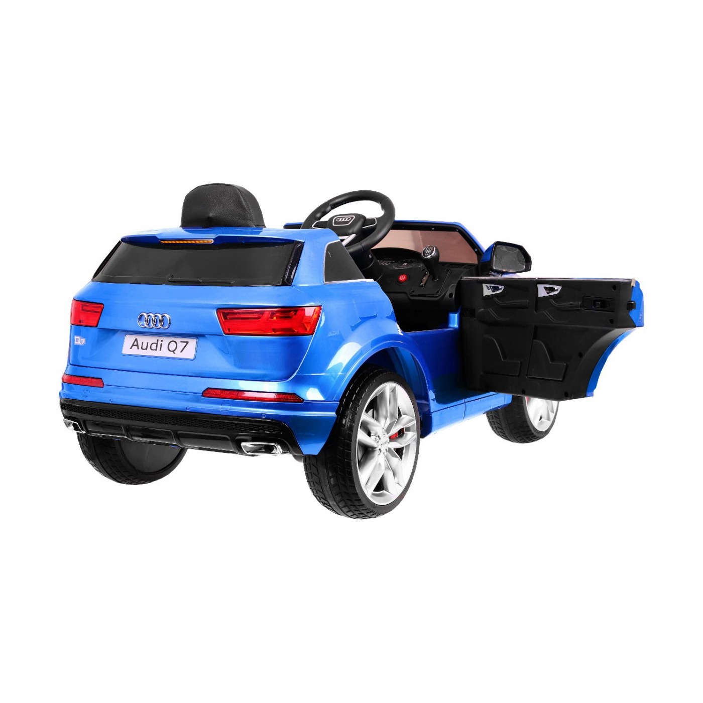 Audi Q7 Quattro S-Line bateriově napájený lak modrý dálkový ovladač pomalý start EVA rádio MP3