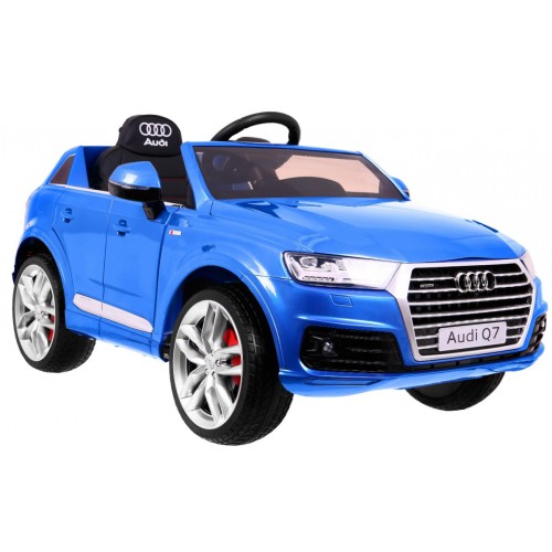 Audi Q7 Quattro S-Line bateriově napájený lak modrý dálkový ovladač pomalý start EVA rádio MP3