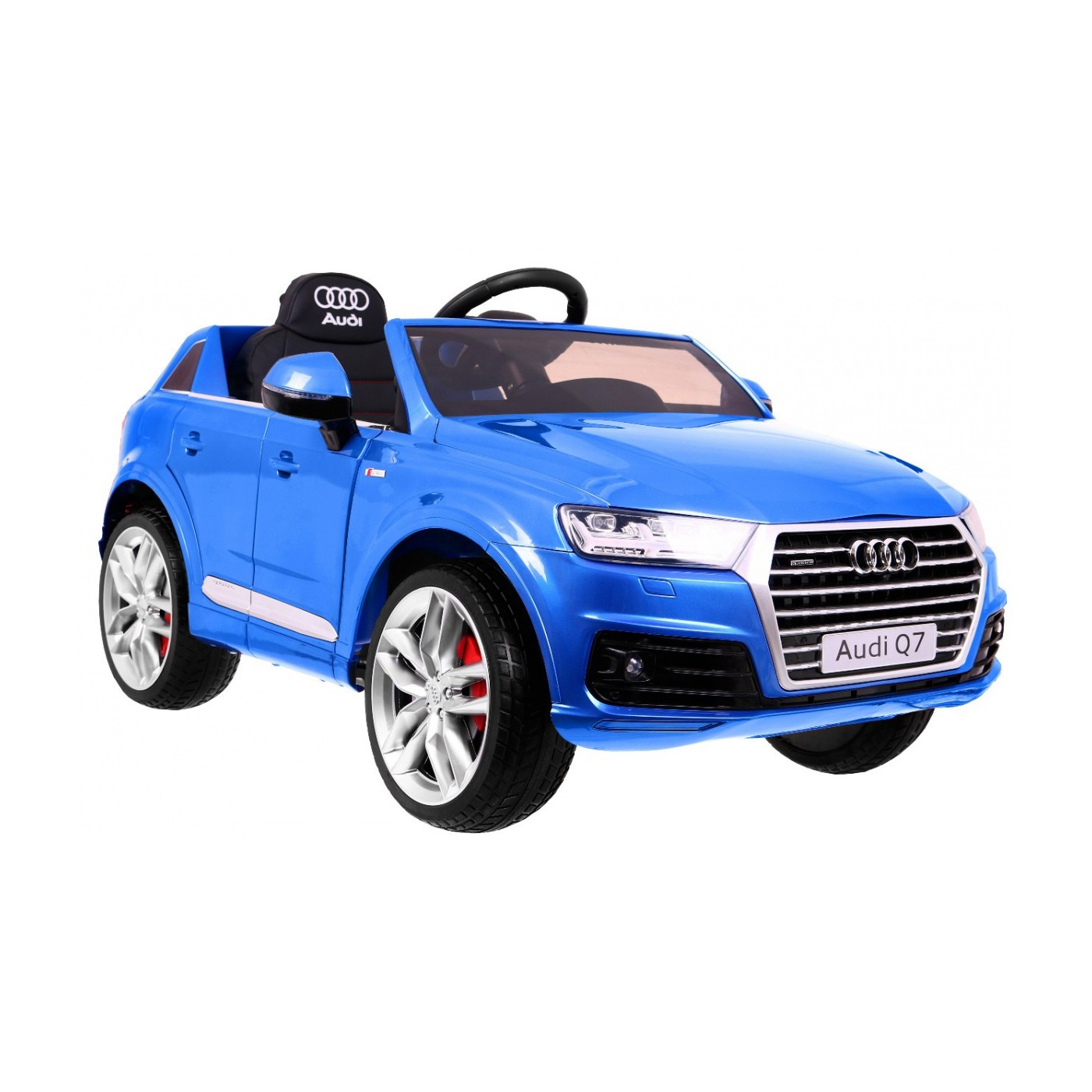 Audi Q7 Quattro S-Line bateriově napájený lak modrý dálkový ovladač pomalý start EVA rádio MP3