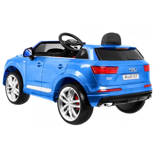 Audi Q7 Quattro S-Line bateriově napájený lak modrý dálkový ovladač pomalý start EVA rádio MP3
