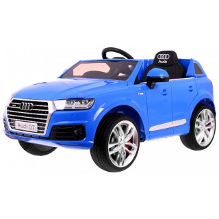 Audi Q7 Quattro S-Line Bateriové Modré Dálkové Ovládání Pomalý Start EVA Rádio MP3 LED