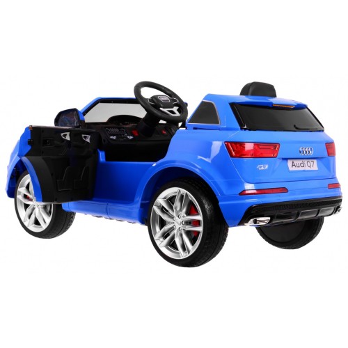 Audi Q7 Quattro S-Line Bateriové Modré Dálkové Ovládání Pomalý Start EVA Rádio MP3 LED