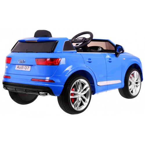 Audi Q7 Quattro S-Line Bateriové Modré Dálkové Ovládání Pomalý Start EVA Rádio MP3 LED