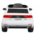 Audi Q8 Zvedněte baterii pro děti Bílá + Dálkové ovládání + EVA + Pomalý start + MP3 USB + LED