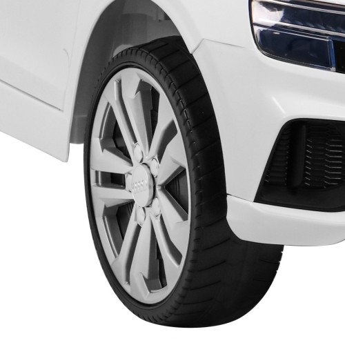 Audi Q8 Zvedněte baterii pro děti Bílá + Dálkové ovládání + EVA + Pomalý start + MP3 USB + LED