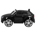 Dětský zvedák baterií Audi Q8 černý + dálkové ovládání + EVA + pomalý start + MP3 USB + LED