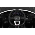 Dětský zvedák baterií Audi Q8 černý + dálkové ovládání + EVA + pomalý start + MP3 USB + LED