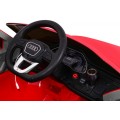 Dětský zvedák baterií Audi Q8 červený + dálkové ovládání + EVA + pomalý start + MP3 USB + LED