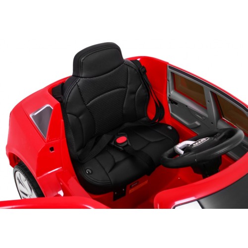Dětský zvedák baterií Audi Q8 červený + dálkové ovládání + EVA + pomalý start + MP3 USB + LED