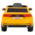 Audi Q8 Zvedák na dětskou baterii žlutý + Dálkové ovládání + EVA + Pomalý Start + MP3 USB + LED