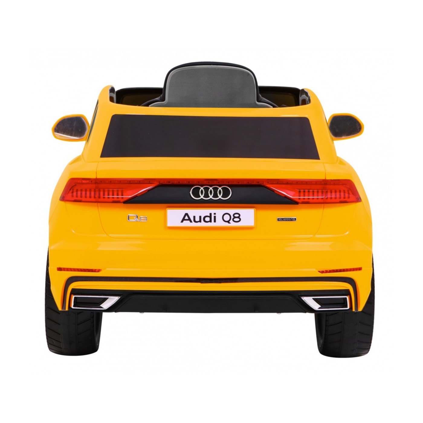 Audi Q8 Zvedák na dětskou baterii žlutý + Dálkové ovládání + EVA + Pomalý Start + MP3 USB + LED