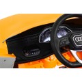 Audi Q8 Zvedák na dětskou baterii žlutý + Dálkové ovládání + EVA + Pomalý Start + MP3 USB + LED