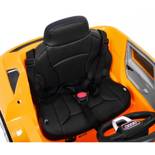 Audi Q8 Zvedák na dětskou baterii žlutý + Dálkové ovládání + EVA + Pomalý Start + MP3 USB + LED